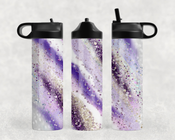 Purple Milky Way Steel Water Bottle