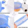 Zulay Kitchen Reusable Silicone Stretch Lids