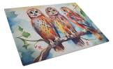 Owls Glass Cutting Board