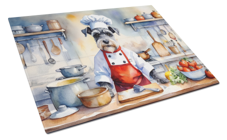 Schnauzer The Chef Glass Cutting Board