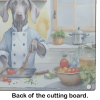 Weimaraner The Chef Glass Cutting Board