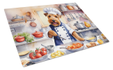 Welsh Terrier The Chef Glass Cutting Board