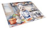 Westie The Chef Glass Cutting Board