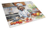 Wirehaired Pointing Griffon The Chef Glass Cutting Board