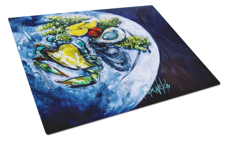 Oyster Plate Glass Cutting Board