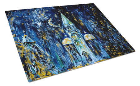 Raining Stars Glass Cutting Board