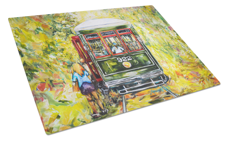 Saint Charles No. 922 Streetcar Glass Cutting Board