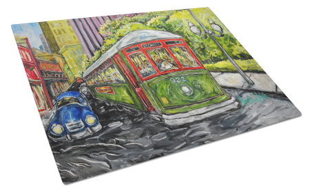 Saint Charles No. 922 Streetcar Again Glass Cutting Board