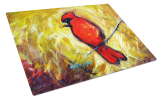 Sha Red Baba Bird Glass Cutting Board