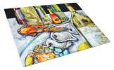 Sit A Spell Seafood Dinner Glass Cutting Board