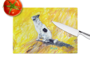 Sleeping In The Sunshine Dog Glass Cutting Board