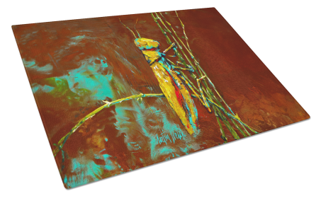 Stuck on Boo Grasshopper Glass Cutting Board