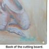 Toe Toe Ballet Shoes Glass Cutting Board