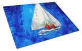 Twos Company Sailboat Glass Cutting Board