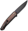 We Knife Smooth Sentinel Titanium Handle Cuibourtia Wood Inlay