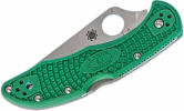 Spyderco Delica 4 Folding Knife Green FRN Handles Made in Japan