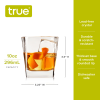 Square Rocks Glass by True