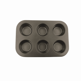 DIY baking tools six non stick coating of high quality flat round 6 cups and 6 hole tray cake mold