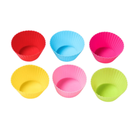 Nonstick Reusable Silicone Cupcake Liners Baking Cups 12 Pieces