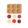 Cute Chocolate Three-flower Silicone Mold