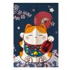 Panda Superstore Fortune Cat Japanese Door Curtain 31x47"