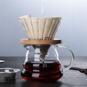 All4U Pour Over Coffee Maker Thermal Borosilicate Glass Dripper