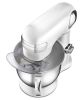5.5 Qt 12-Speed White Die-Cast Stand Mixer with Attachments