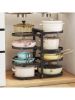 8-Tier Adjustable Pots, Pans & Lids Organizer Space-Saving Rack