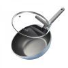 Cooker King Ultra Light Non-Stick Wok Frying Pan with Lid 30cm CKNC6430BF