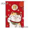 Panda Superstore Maneki Neko Japanese Inspired Curtain 31x47"