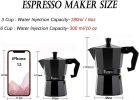 Stovetop Espresso Maker; Espresso Cup Moka Pot Classic Cafe Maker