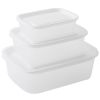 Food Storage Boxes - 3 pcs, Leakproof, Fresh-Keeping for Fridge