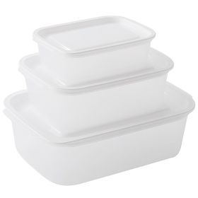 Food Storage Boxes - 3 pcs, Leakproof, Fresh-Keeping for Fridge