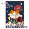 Panda Superstore Fortune Cat Japanese Door Curtain 31x47"