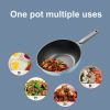 Cooker King Ultra Light Non-Stick Wok Frying Pan with Lid 30cm CKNC6430BF