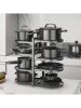 8-Tier Adjustable Pots, Pans & Lids Organizer Space-Saving Rack