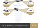 Kitchen Pantry Organization Container Set with Easy Lock Lids
