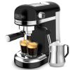 20 Bar Espresso Machine 1350W with 1.4L Detachable Water Tank and Thermoblock Heating System