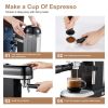 20 Bar Espresso Machine 1350W with 1.4L Detachable Water Tank and Thermoblock Heating System