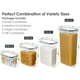 Pantry Organization Containers Set of 8 - Airtight, BPA-Free Plastic