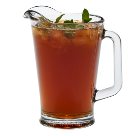 6 Glass Beverage Pitchers 60 Oz Cap 9"