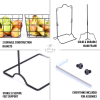 Durable 2-Tier Metal Fruit Stand Storage & Organizer
