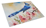 Blue Jay Glass Cutting Board