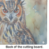 Eurasian Eagle Owl Glass Cutting Board