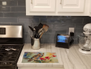 Long-Eared Owl Glass Cutting Board