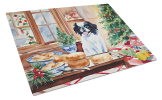 Japanese Chin Christmas Cookies Glass Cutting Board