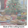 Keeshond Christmas Cookies Glass Cutting Board