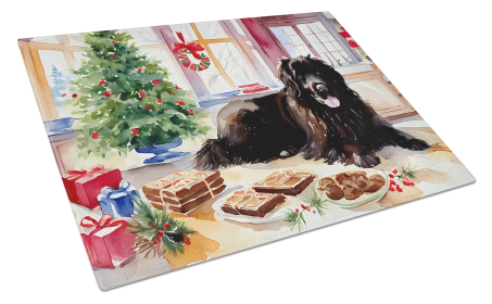 Newfoundland Christmas Cookies Glass Cutting Board