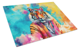 Hippie Animal Bengal Tiger Glass Cutting Board