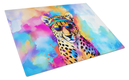Hippie Animal Cheetah Glass Cutting Board